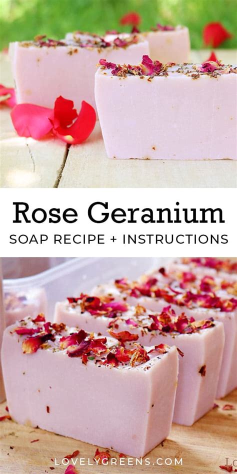 Rose Geranium Soap Recipe Diy Soap Making Instructions