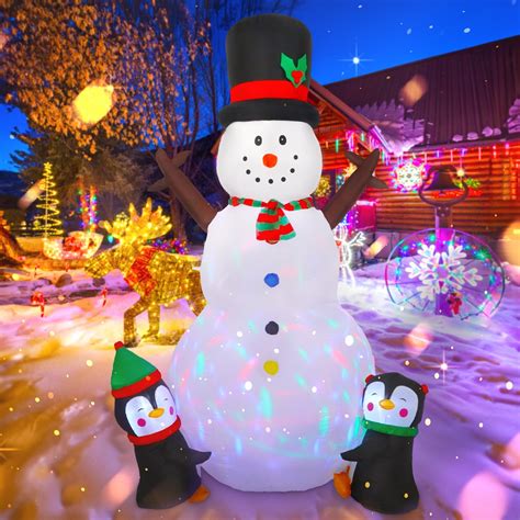 Amazon Dearhouse Ft Inflatable Christmas Snowman Rotating