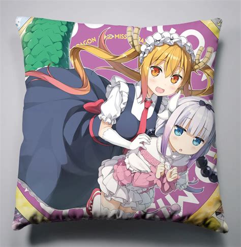 Anime Manga Kobayashi San Chi No Maid Dragon Pillow 40x40cm Pillow Case