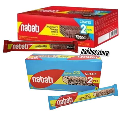 Jual Nabati Wafer Coated Box Isi Pcs Coklat Kelapa Indonesia