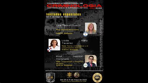 Congreso Internacional En Criminología Criminalística Y Victimologia