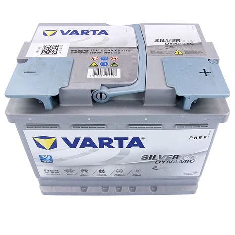 Batteria Varta D52 60Ah Agm 680A Start Stop Ricambi Auto SMC