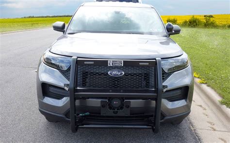 2020 Ford Police Interceptor® Utility Push Bumper Aluminum With Light Crossbar Precision