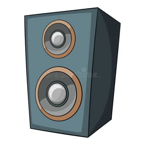 Music Speaker Icon, Cartoon Style Stock Vector - Illustration of ...