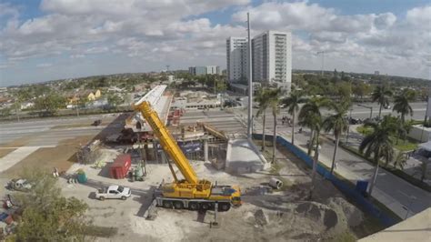 Un Timelapse Muestra Cómo Fue Montado El Puente Peatonal Que Colapsó En Miami Univision 23