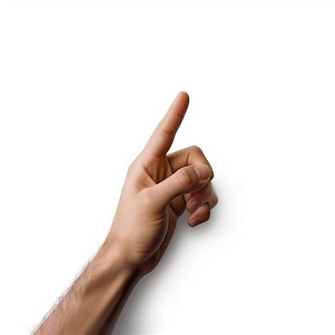 Premium AI Image Someone Is Holding Their Finger Up To The Side Of A