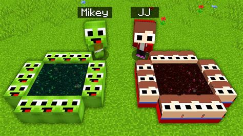 Jj Vs Mikey New Secret Portal Survival Battle Challenge In Minecraft