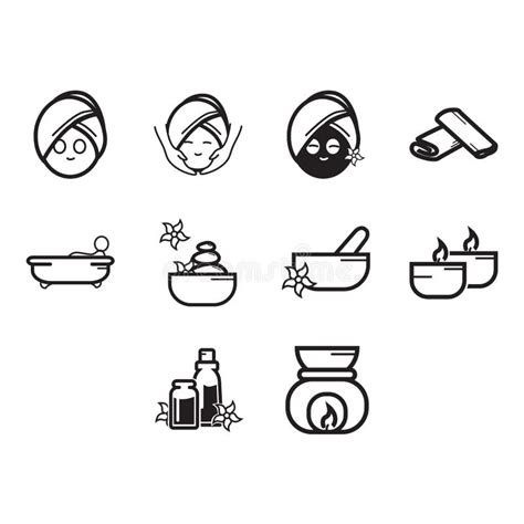 Spa Icon Set Stock Vector Illustration Of Perfume Collection 256754778