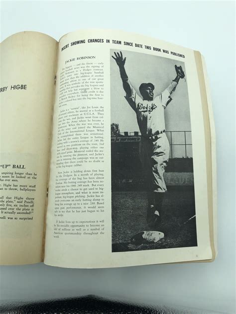 A Rare Find Baseball Beloved Bums Dodgers Yearbook Magazine Jackie