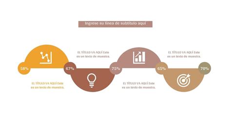 Las Cuatro Etapas De La Línea De Tiempo Retro Presentación Plantilla