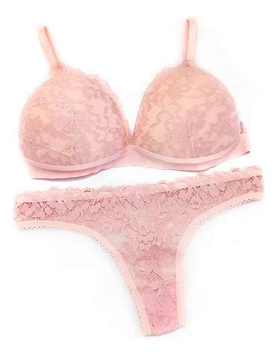 Conjunto Tri Ngulo Soft Colaless Encaje Sexy Lali Mercadolibre