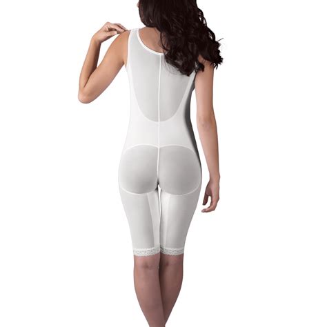 Zippered Above Knee Molded Buttocks High Back Girdle With Bra Design Veronique