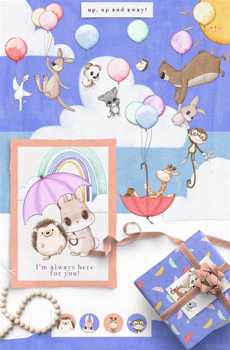 Make Believe - Cute Animal Drawings, Flowers & Scenes - Design Cuts