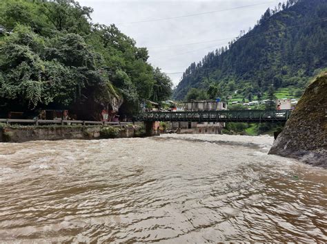 Beautiful View Of Kutton Waterfall Neelum Valley Kashmir Kutton