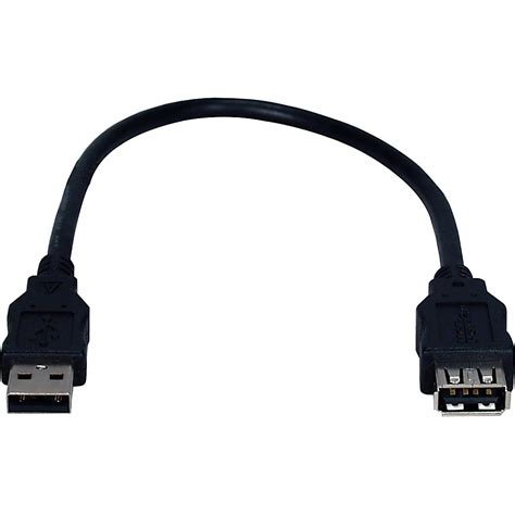 Qvs Usb 2 0 High Speed Extension Cable 1 Ft Usb Data Transfer Cable For Network Device First