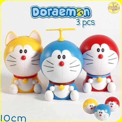 Jual Doraemon Bola Isi 3 Pcs Action Figure Set Miniatur Topper Kue