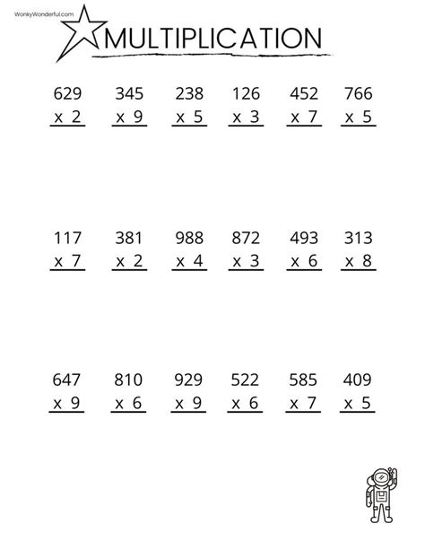 Free Printable Multiplication Practice Sheets