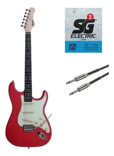 Guitarra Tagima Memphis Mg 30 Fr Fiesta Red Cabo Pack Corda