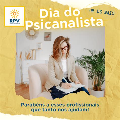 Dia do Psicanalista RPV Rede de Proteção a Vida Apoio Emocional e