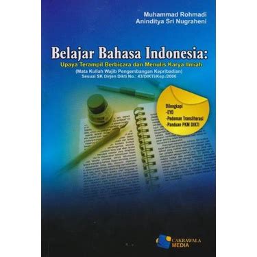 Jual Belajar Bahasa Indonesia Upaya Terampil Berbicara Dan Menulis