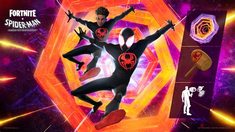 Miles Morales Swings Into Fortnite Ahead Of Across The Spider Verse S Release