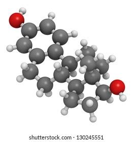 Estrogen Estradiol Female Sex Hormone Molecular Stock Illustration 130245551 Shutterstock