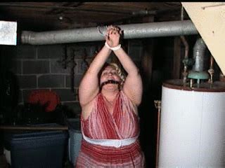 Bondage Perils Video Ivy Bound Blonde BBW In The Basement