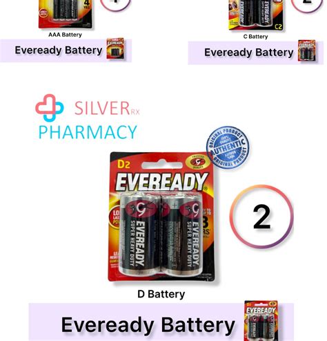 Eveready Super Heavy Duty Battery Aa Aaa C2 D2