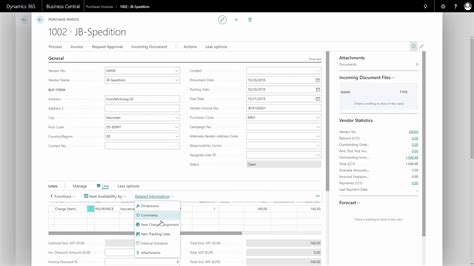 Creating Purchase Invoice Manually Getting Started With Microsoft Dynamics 365 Business