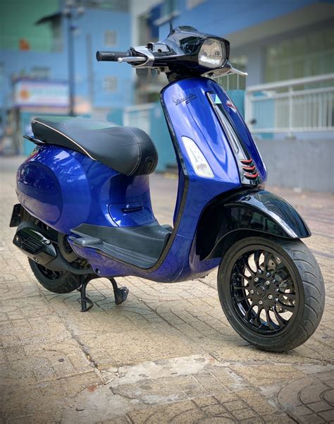 68 Vespa Sprint 3vie Xanh Đen Sporty 2015