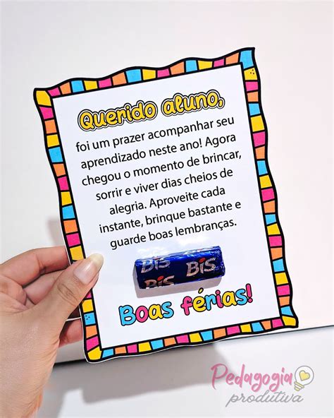 Cartão De Boas Ferias Para Professores - Cartão de Boas Férias - Pedagogia Produtiva