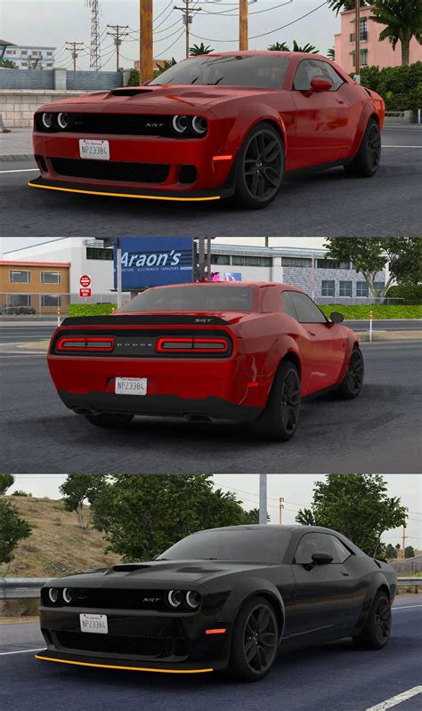 Dodge Challenger SRT Hellcat Widebody 2018 V1 2 1 46 ATS ETS2 Mody