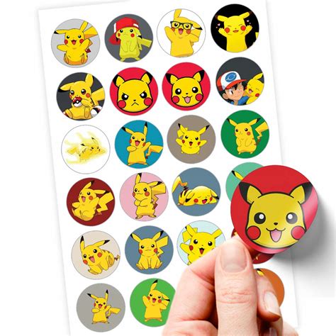 NAJLEPSZE 24 NAKLEJKI PIKACHU POKEMON SUPER JAKOŚĆ 13658053648 Allegro pl