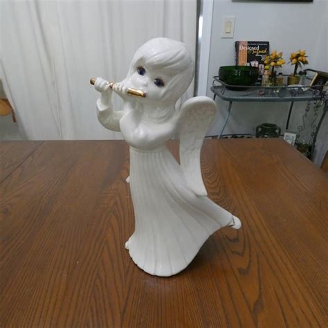 Ceramic Angel Figurine Etsy