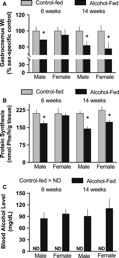 Lack Of Sexual Dimorphism On The Inhibitory Effect Of Alcohol On Muscle