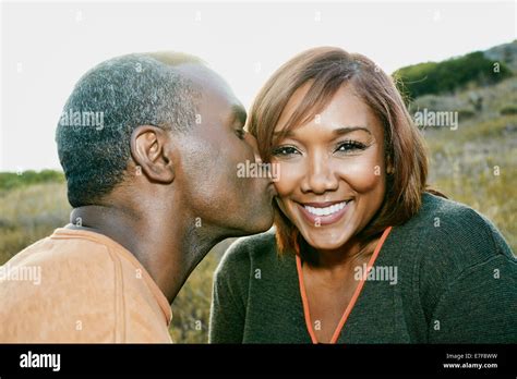 Close Up Mature Woman Kissing On High Resolution Stock Photography And