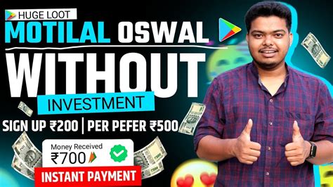 Motilal Oswal Reffer And Earn Offer Sign Up 200 Per Reffer 500