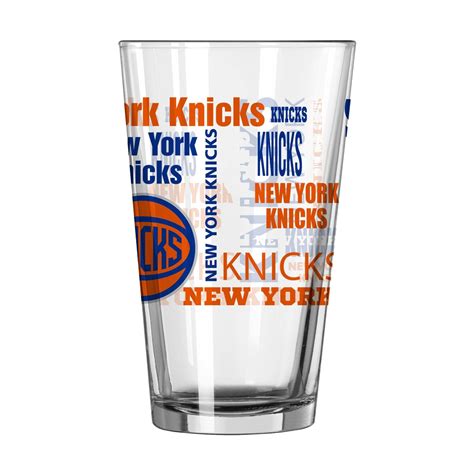 New York Knicks 16oz Spirit Pint Glass Logo Brands