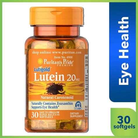 Puritan S Pride Lutigold Lutein Mg Softgels Asset Pharmacy