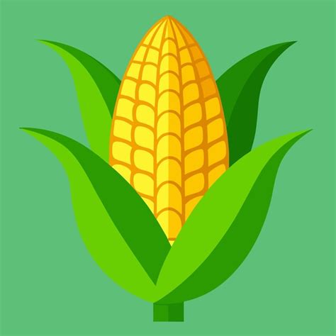 Corn Clip Art Vector Illustration Design Premium Ai Generated Vector