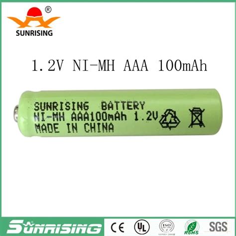 Nimh Rechargeable Batteries - 100mah, 1.2V, 500-1000 Cycles