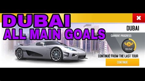 Asphalt 8 Koenigsegg CCXR Trevita Championship Dubai All Main Goals