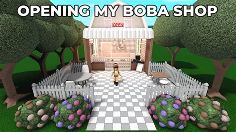 Opening My Own Boba Shop In Bloxburg Roblox Boba Business Youtube