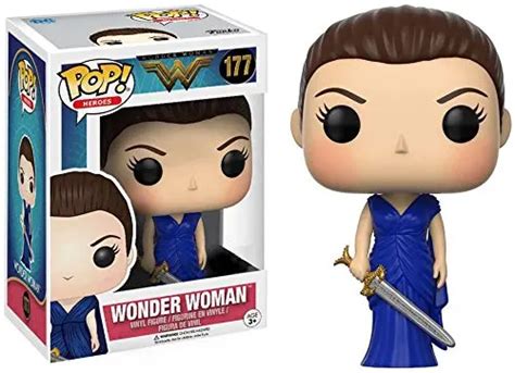 Exclusive Funko Pop Official DC Heroes Wonder Woman 177 Blue Dress