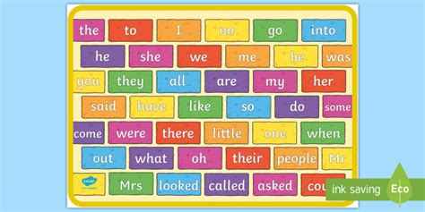 Tricky Word Mat