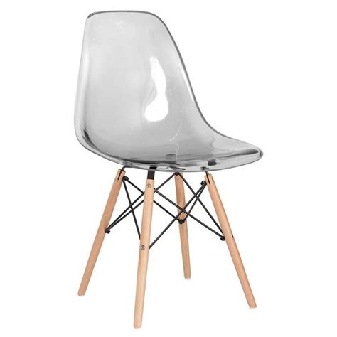 Cadeira Eames Dsw Fumê Madeira Clara Leroy Merlin