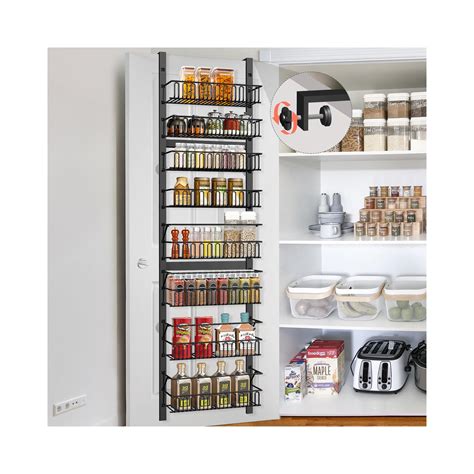 Buy Over The Door Pantry Organizer 8 Tier Adjustable Pantry Door