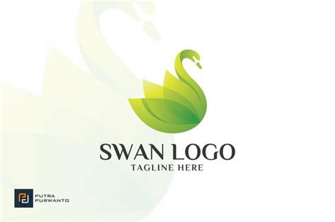 Colorful Swan Logo Masterbundles