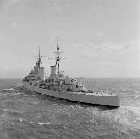 Dido Class Cruiser Hmnzs Black Prince At Sea 1955 [3231x3209] R Warshipporn