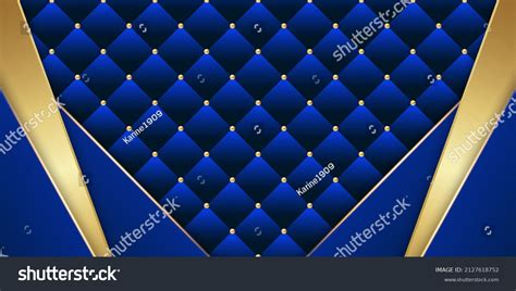 Blue Gold Geometric Background Vector Illustration Stock Vector ...